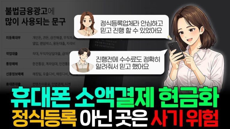 순간” 휴대폰 소액결제 현금화의 충격 구조와 숨겨진 함정